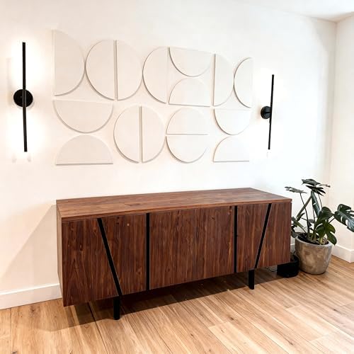 Half Circles 3D Wall Panels, Wall Decor Accents, Geometric Art, Large Wall Art - Image 2