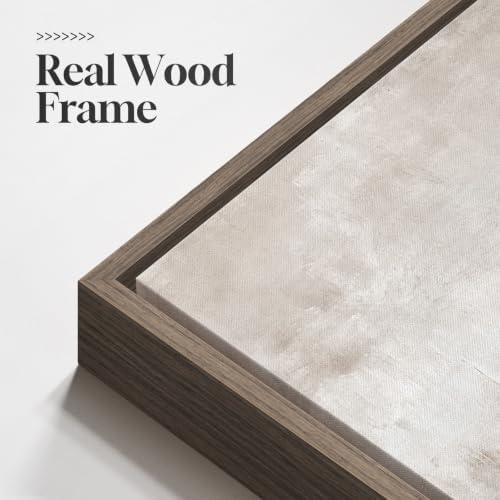 Oversized Framed Neutral Abstract Wall Art - Image 4