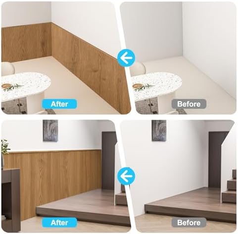 Art3d 79.3 x 40.7 Inch Beaded Wainscoting Wall Panel, 22.38 sq.ft - Image 3