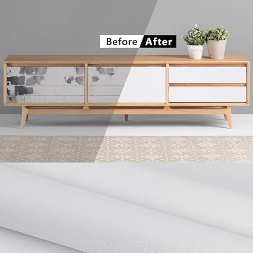 White Contact Paper Solid White Peel and Stick Wallpaper 17.3"x200" Matte Self - Image 7