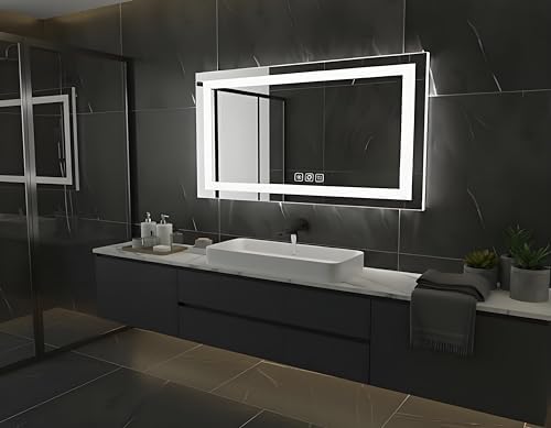 FLJ 40X24 inch Rectangular LED Bathroom Mirror - Image 2