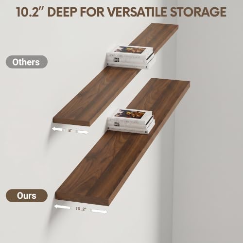 Vivelove 10 Inch Deep Floating Shelves - Image 4