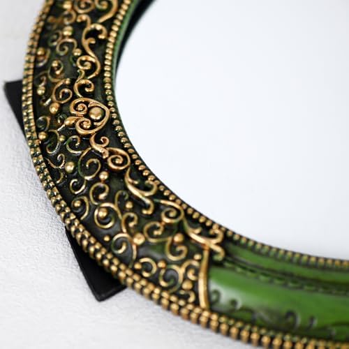Oval 11.8x10 inch Resin Vintage Mirror - Image 5