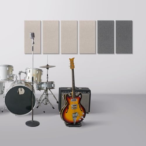 4 Pack Acoustic Fiberglass Panels 23.6"x11.8" Sound Absorbing, Charcoal Grey - Image 6