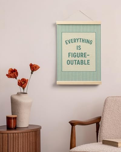 FGFK Everything Is Figureoutable Positive Affirmations Wall Art Poster Hanger - Image 4