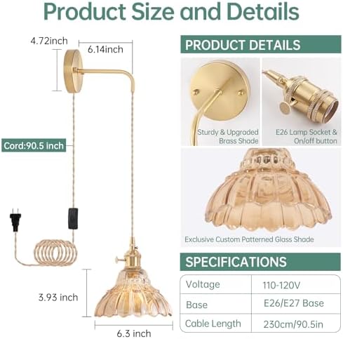Shenmoyl Vintage Wall Sconce - Image 3
