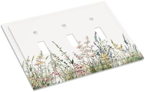 Decorative Switch Plates Boho Wildflower Green Leaves Rustic Floral Botanical 3 - Image 3