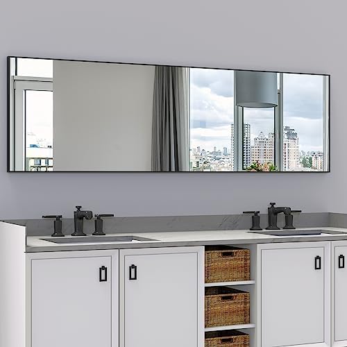 ANYHI 60"x18" Full Length Mirror Over the Door Hang or Wall Mounted - Image 6