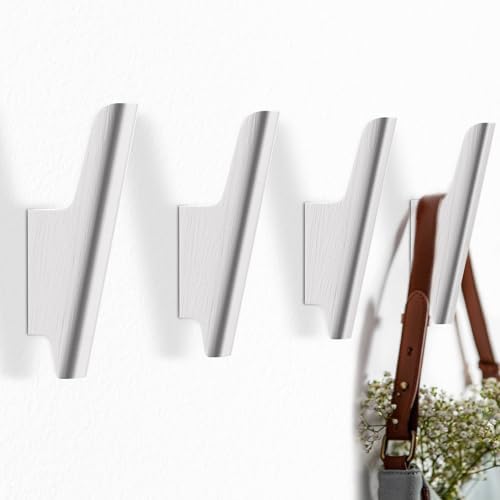 Wood Wall Hooks 4 Pack Coat Hooks Wall Mount, Towel Hooks by FCOWK