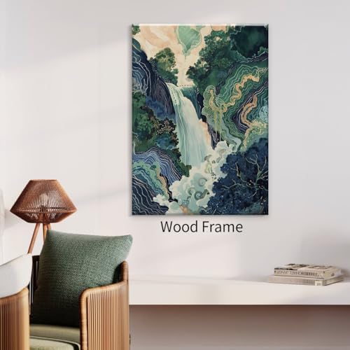 Japanese Landscape Framed Prints Poster Abstract Nature Mountain Canvas Wall - Image 6