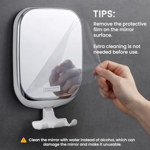 TAILI Shower Mirror Fogless for Shaving, Fogless Mirror for Shower - Image 4