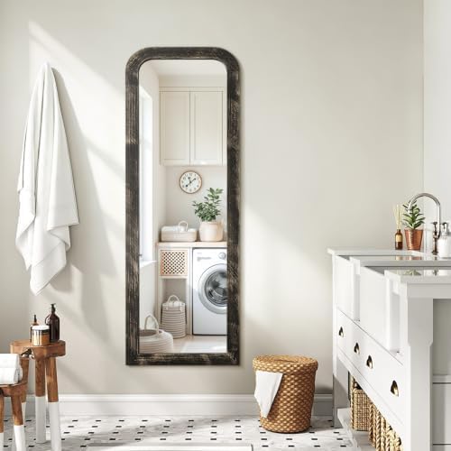 AAZZKANG Hanging Mirror Full Length Large Rectangle Wooden Framed 47"x16" - Image 6