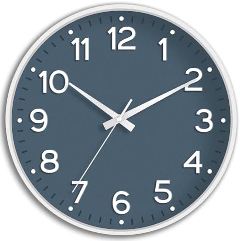 Roymnie 14 Inch Wall Clock Battery Operated Silent Non Ticking Analog by Unknown