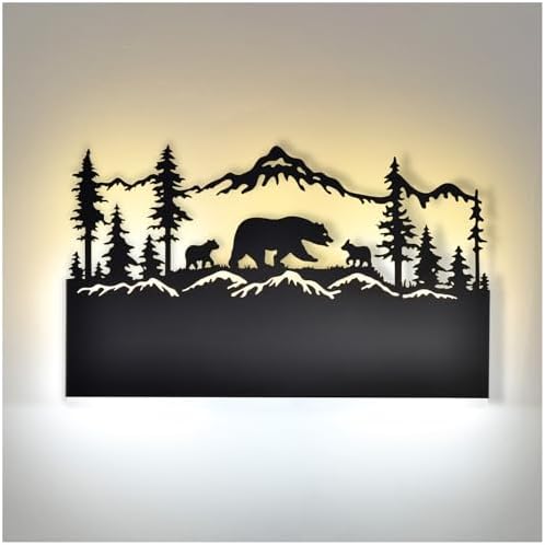 Bear Light LED Wall Sconce, 3000K Warm & 6000K Cool Dual Color Temperature by Unknown