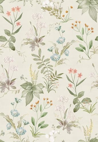 Simon&Siff Vintage Floral Peel and Stick Wallpaper 17.3" x 118" by SimonSiff
