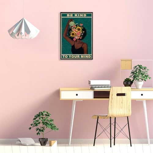 Dcvjiy Retro Be Kind To Your Mind Poster Fashion Black Girl Wall Art Lose Your - Image 7