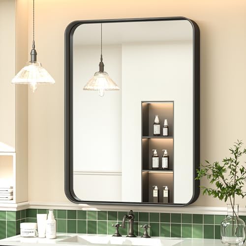 TokeShimi 24 x 30 Inch Black Mirror Wall Mirror by TokeShimi