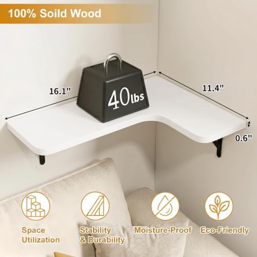 Fixwal Conner Shelves Wall Mounted - Image 3