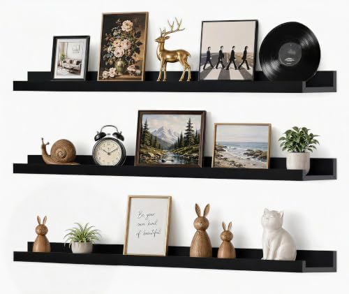 36inch Long Floating Shelves for Wall Decor, 3-Set Shelves by RicherHouse