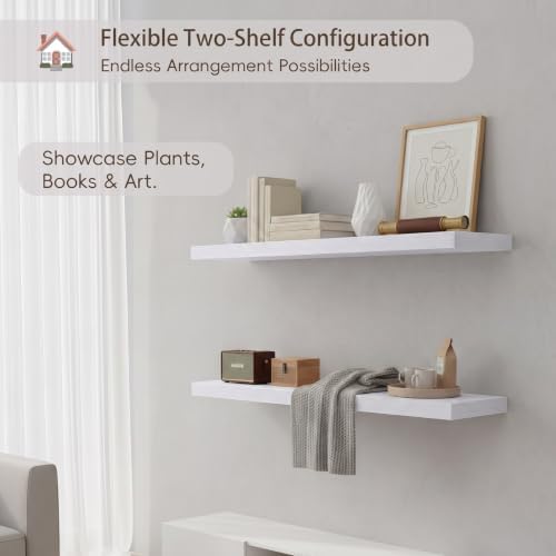 Lufia Floating Wall Shelves, MDF - Image 5