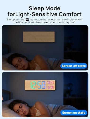 18.5" Large Digital Wall Clock, Big LED Digital Clocks, RGB Display - Image 5
