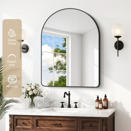 GLASHOM Arched Bathroom Vanity Mirror - Image 3