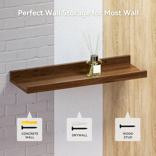 Boswillon Floating Shelves Set of 2, Small Wall Shelf - Image 6