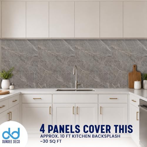 Dundee Deco Faux Stone Wall Panel Sample, Dark Grey, 6x6 in - Image 5