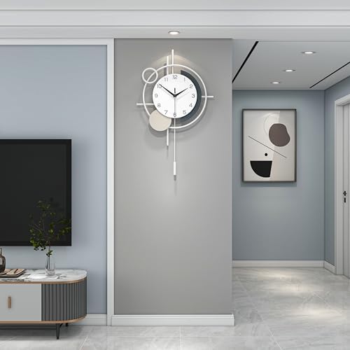 Decorative Wall Clock Silent Battery Operated Large Modern Clock - Image 3