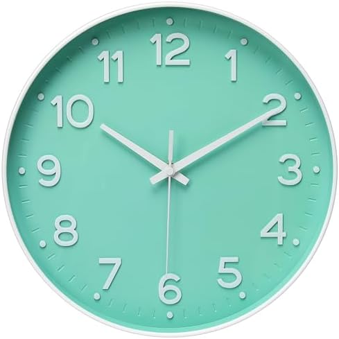 MEIRED Wall Clock 12 Inch Silent Non Ticking Battery Operated Round Wall Clock by MEIRED