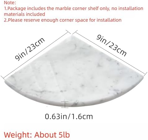 2 pcs Marble Shower Corner Shelf - Image 3
