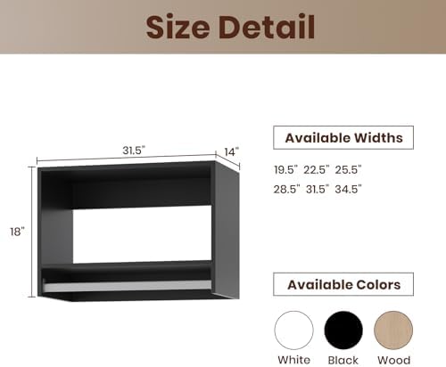 ROOMTEC 31.5" Tall Hanging Closet Unit, Modular Closet System - Image 2