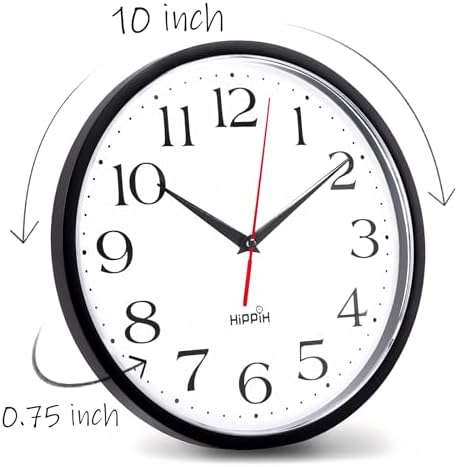 HIPPIH 10 Inch Wall Clock - Image 3