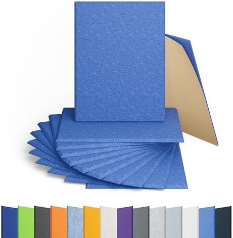 12 Pack Rectangle Acoustic Panels Self Adhesive Sound Proof Foam by Amantech