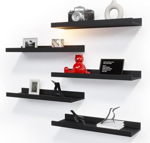 RICHER HOUSE 5-Set Floating Shelves by RicherHouse