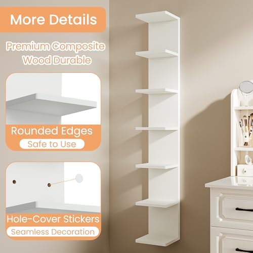 upsimples 7-Tier Floating Wall Shelf - Image 5