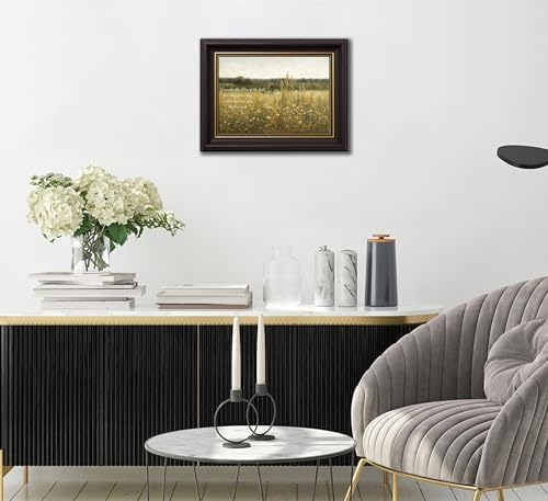 3D Textured Canvas Wall Art American-Style Frame Jesus Walking In Field - Image 7