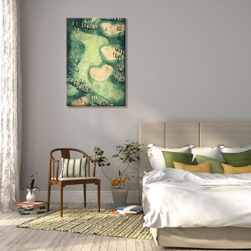 Vinatge Golf Wall Art Green Sports Posters Man Cave Room Decor Trendy Golf - Image 6
