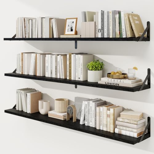 Floating Shelves, 8 Inch Deep Rustic Book Shelf by KovaScapeHomeDecor