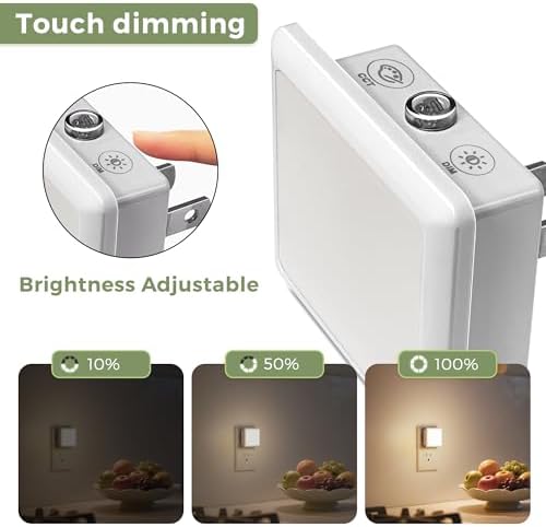 L LOHAS LED 3CCT Night Lights Plug into Wall 2-Pack, Plug in Night Light - Image 4