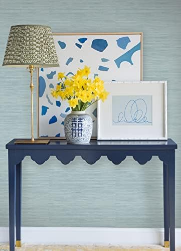 NuWallpaper x Society Social Classic Faux Grasscloth Peel and Stick Wallpaper - Image 4