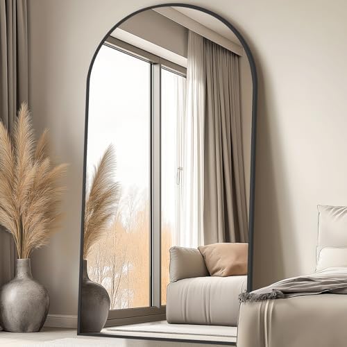 MELOMOIR Arched Oversized Floor Mirror, Full Body Mirror by MELOMOIR