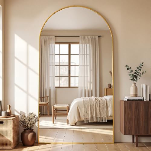 82"x44" Arched Full Length Mirror, Large Floor Mirror by Unknown