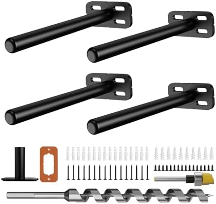 4pcs Wall Shelf Brackets Heavy Duty Floating Shelf Bracket Hidden, Invisible by Crafterspirit