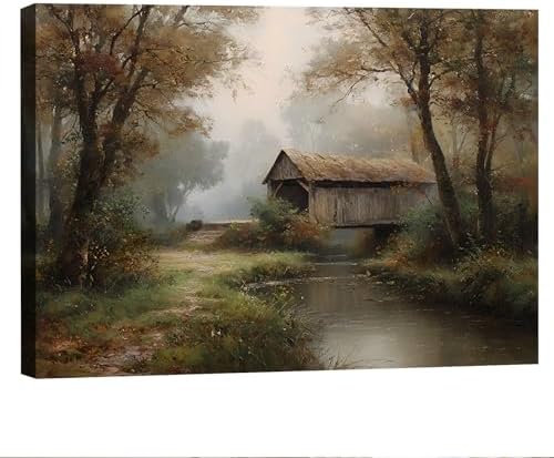 Serene Landscape Canvas Wall Art by Unknown