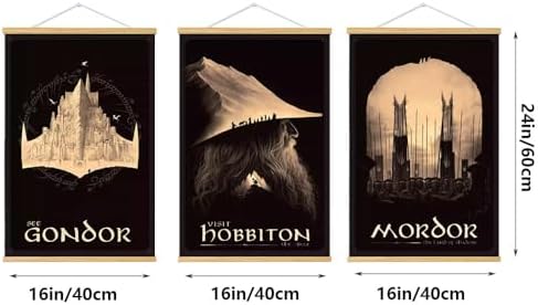 Middle Earth Landscape Wall Art Prints Canvas PaintingFantasy Posters, Wall - Image 4