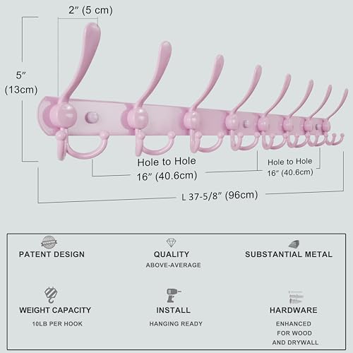 Dseap Coat Rack Wall Mount - Image 6