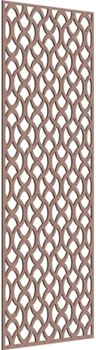 Resort Decorative Pierced Fretwork Wood Wall Panels, 37 3/8"W x 94 3/8"H x 3/8"T by EkenaMillwork