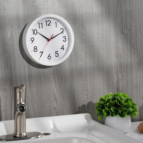 AKCISOT 8 Inch Wall Clock, Silent Battery Operated Analog Clock - Image 4