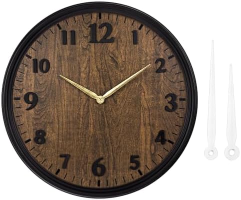 Wall Clock Farmhouse Vintage 16 Inch Silent Non-Ticking Battery Operated - Image 7